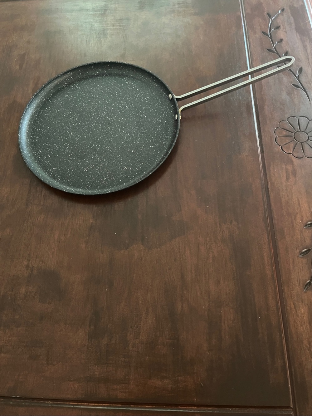 Nonstick Black Crepe and Pancake Pan with Stainless Handle - 10 inches